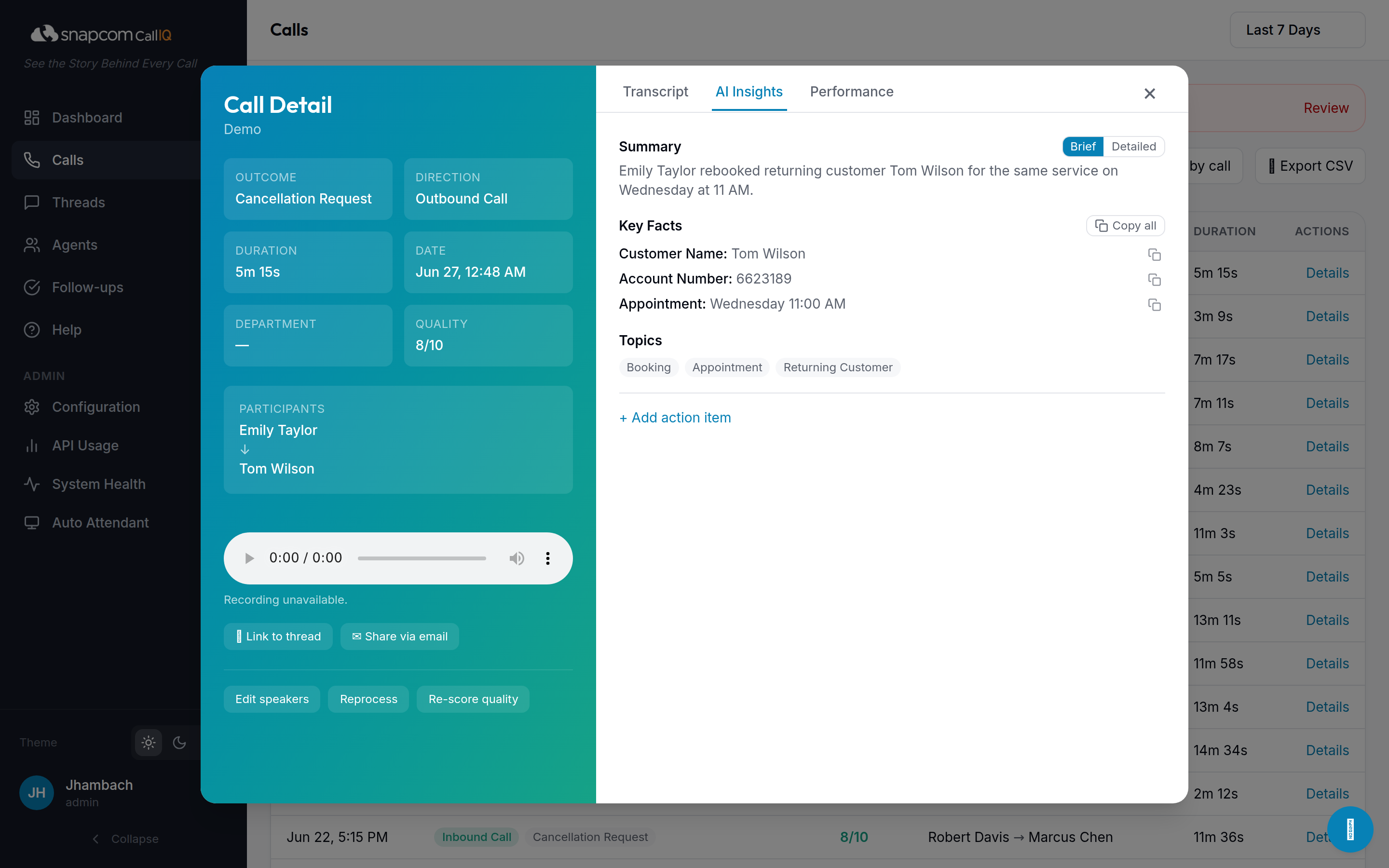 AI insights: summary, key facts, topics